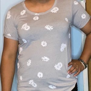 Grey floral shirt